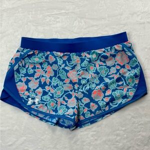 Girls Under Armour Floral Athletic Shorts - XL - Running,‎ School, Workout